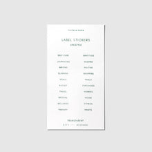 Load image into Gallery viewer, Cloth & Paper - Clear Label Stickers | Legend: Clear Label Stickers | Legend