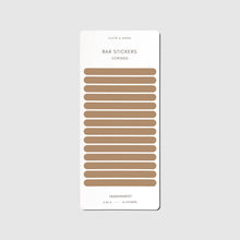Load image into Gallery viewer, Cloth & Paper - Bar Planner Sticker Set: Vol. 2 | Angora/Ristretto/Cortado/Nori