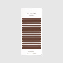 Load image into Gallery viewer, Cloth & Paper - Bar Planner Sticker Set: Vol. 2 | Angora/Ristretto/Cortado/Nori