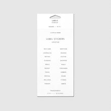 Load image into Gallery viewer, Cloth & Paper - Clear Label Stickers: Gold