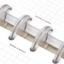 Load image into Gallery viewer, Cloth & Paper - Graph Note Planner Inserts: A5 6-Ring Punch