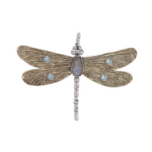 Load image into Gallery viewer, Waxing Poetic Transformative Dragonfly Pendant