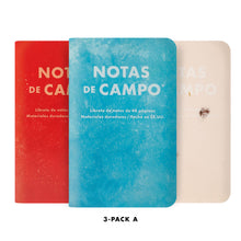 Load image into Gallery viewer, Field Notes - Paletas 3-Packs: Paletas 3-Pack B: Yellow - Garnet - Pink