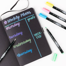 Load image into Gallery viewer, Tombow - Fudenosuke Pastel Brush Pens, 6-Pack