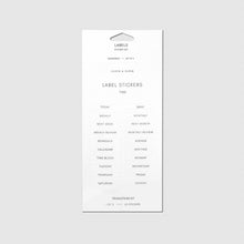 Load image into Gallery viewer, Cloth & Paper - Clear Label Stickers: Black