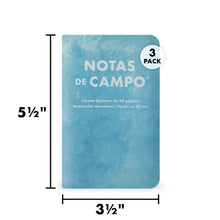 Load image into Gallery viewer, Field Notes - Paletas 3-Packs: Paletas 3-Pack C: Green - White - Red/Orange