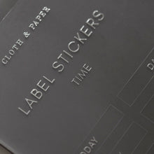 Load image into Gallery viewer, Cloth & Paper - Clear Label Stickers: Black