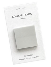 Load image into Gallery viewer, Square Transparent Page Flag-Angora