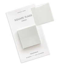 Load image into Gallery viewer, Square Transparent Page Flag-Angora