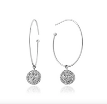 Load image into Gallery viewer, Ania Haie Silver Boreas Hoop Earrings