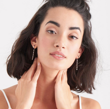 Load image into Gallery viewer, Ania Haie Silver Glow Drop Huggie Hoops