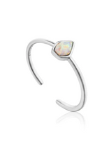 Load image into Gallery viewer, Ania Haie Opal Colour Adjustable Silver Ring