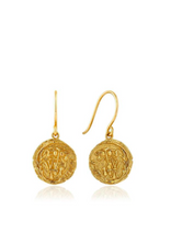 Load image into Gallery viewer, Ania Haie Gold Emblem Hook Earrings