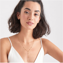 Load image into Gallery viewer, Ania Haie Sterling Silver Rhodium Plated Modern Circle Y Necklace