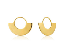 Load image into Gallery viewer, Ania Haie Geometry Fan Hoop Earrings