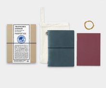 Load image into Gallery viewer, TRAVELER'S NOTEBOOK PASSPORT LEATHER JOURNAL - BLUE