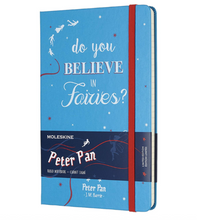 Load image into Gallery viewer, Moleskine Limited Edition Peter Pan, Notebook, Large, Ruled, Fairies Malachite Green
