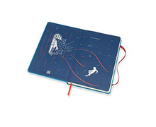 Load image into Gallery viewer, Moleskine Limited Edition Peter Pan, Notebook, Large, Ruled, Fairies Malachite Green