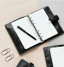 Load image into Gallery viewer, Filofax Malden Personal Black Organizer-no calendar