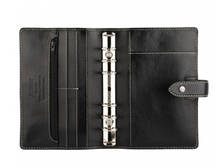 Load image into Gallery viewer, Filofax Malden Personal Black Organizer-no calendar
