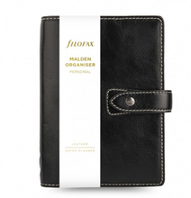 Load image into Gallery viewer, Filofax Malden Personal Black Organizer-no calendar