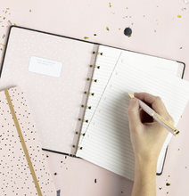 Load image into Gallery viewer, Filofax Confetti A5 Refillable Notebook in Charcoal