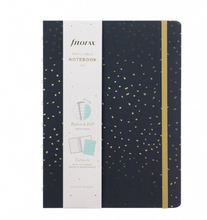 Load image into Gallery viewer, Filofax Confetti A5 Refillable Notebook in Charcoal