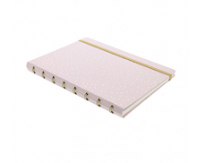 Load image into Gallery viewer, Filofax Confetti A5 Refillable Notebook in Rose Quartz