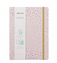 Load image into Gallery viewer, Filofax Confetti A5 Refillable Notebook in Rose Quartz