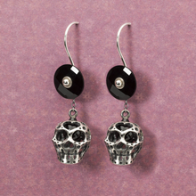 Load image into Gallery viewer, Trollbeads Onyx Earrings