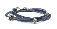 Load image into Gallery viewer, Trollbeads Leather Bracelet Blue