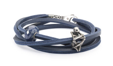 Load image into Gallery viewer, Trollbeads Leather Bracelet Blue