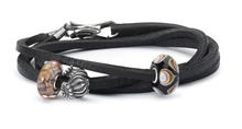 Load image into Gallery viewer, Trollbeads Leather Bracelet Black