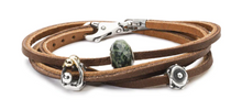 Load image into Gallery viewer, Trollbeads Leather Bracelet Light/Dark Brown