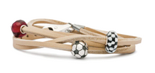 Load image into Gallery viewer, Trollbeads Leather Bracelet Beige