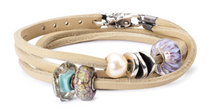 Load image into Gallery viewer, Trollbeads Leather Bracelet Beige