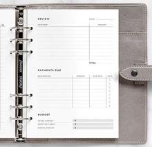 Load image into Gallery viewer, Filofax Expense Tracker Refill-A5