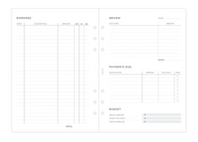Load image into Gallery viewer, Filofax Expense Tracker Refill-A5