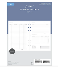 Load image into Gallery viewer, Filofax Expense Tracker Refill-A5