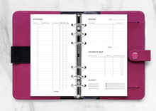 Load image into Gallery viewer, Filofax Expense tracker Refill-Personal