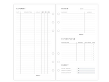 Load image into Gallery viewer, Filofax Expense tracker Refill-Personal