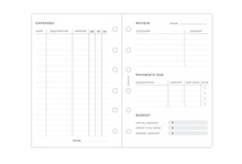 Load image into Gallery viewer, Filofax Expense Tracker refill-Pocket