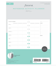 Load image into Gallery viewer, Filofax Notebook Activity Planner Refill-A5
