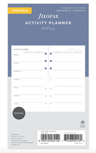 Load image into Gallery viewer, Filofax Activity Planner Refill-Personal