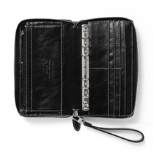 Load image into Gallery viewer, Filofax Malden Black Zippered Personal Planner-no calendar