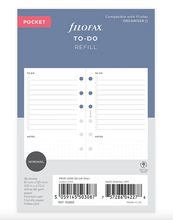 Load image into Gallery viewer, Filofax Pocket To Do Refill