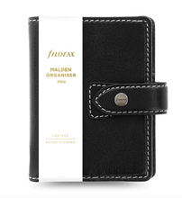 Load image into Gallery viewer, Filofax Malden Black Mini-no calendar