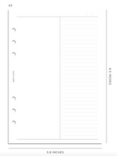 Load image into Gallery viewer, Cloth and Paper Duo Notes A5 Inserts