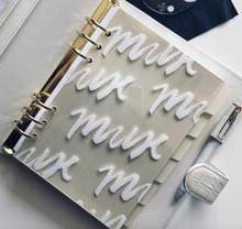 Load image into Gallery viewer, Cloth and Paper A5 Blank Side Tab Dividers-Beignet