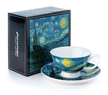 Load image into Gallery viewer, Van Gogh Starry Night Teacup and Saucer